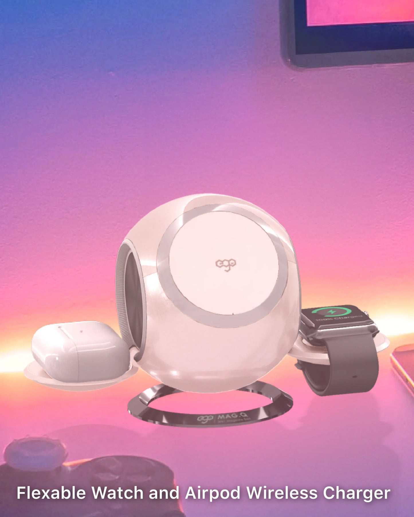EGO Mag.Q @ 3in1 15W Magsafe 充電座