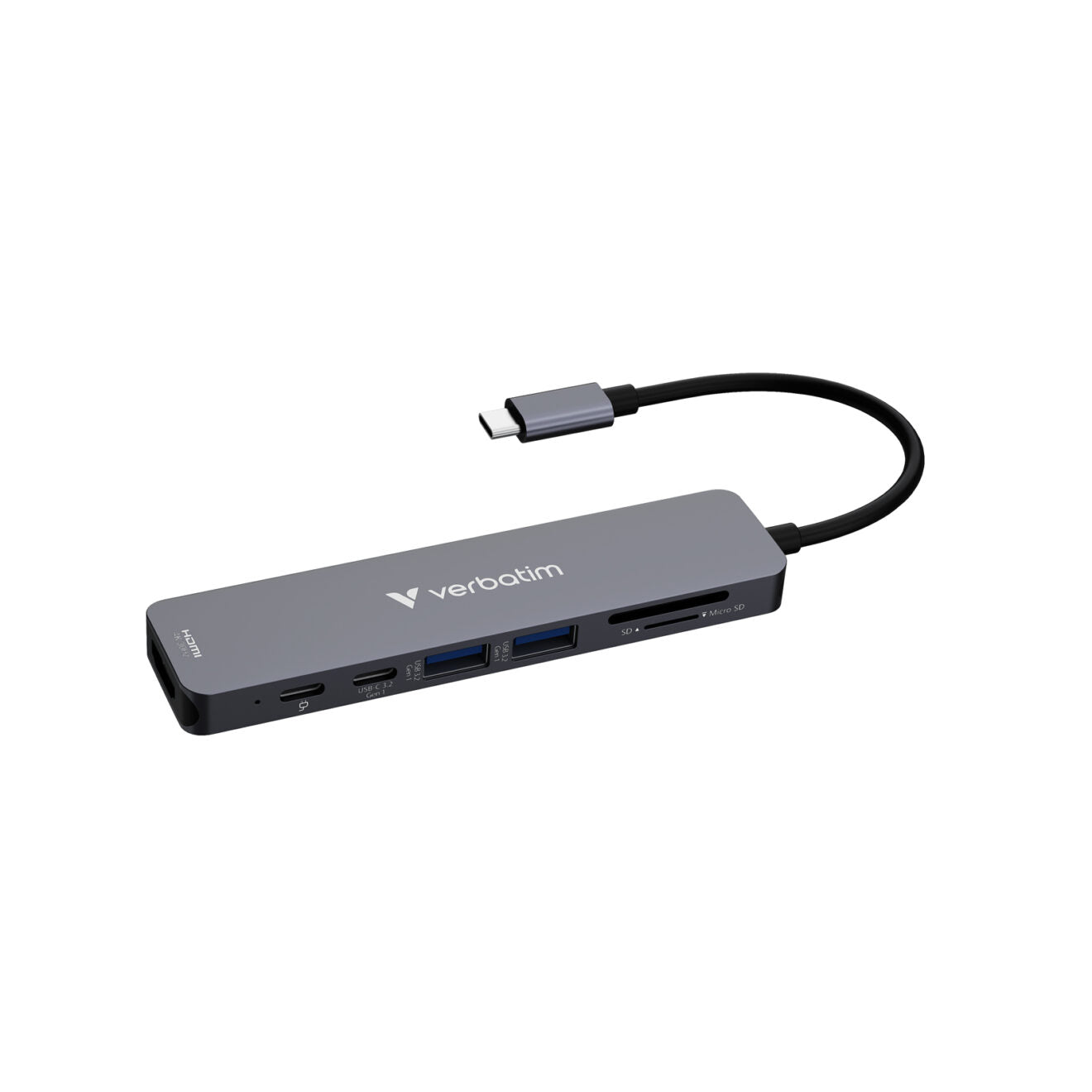Verbatim Essentials USB-C 7 端口擴展器 32158