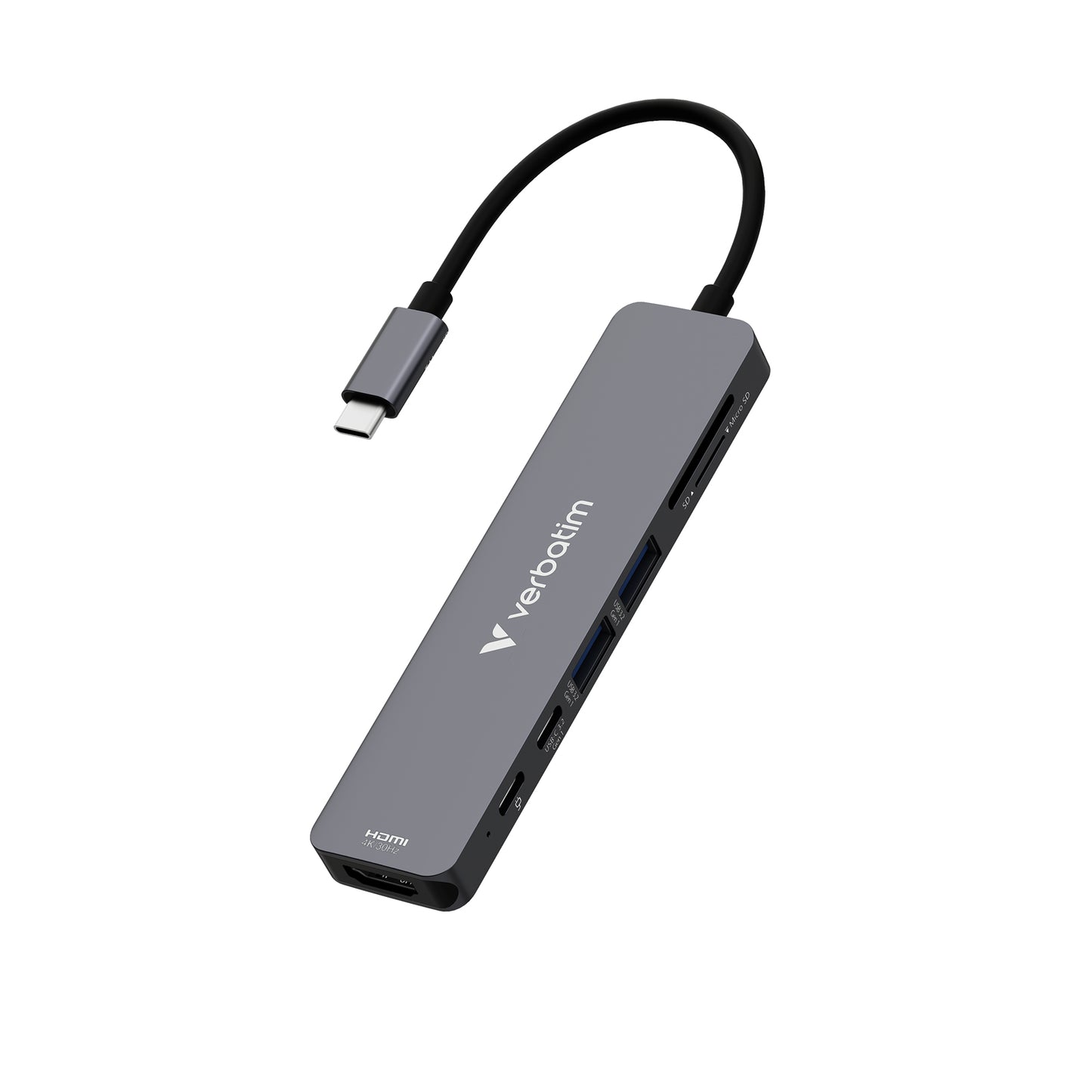 Verbatim Essentials USB-C 7 端口擴展器 32158