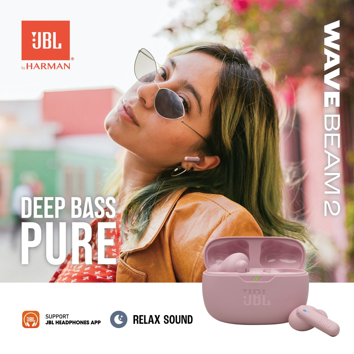 JBL Wave Beam 2 真無線降噪耳柄形入耳式耳機