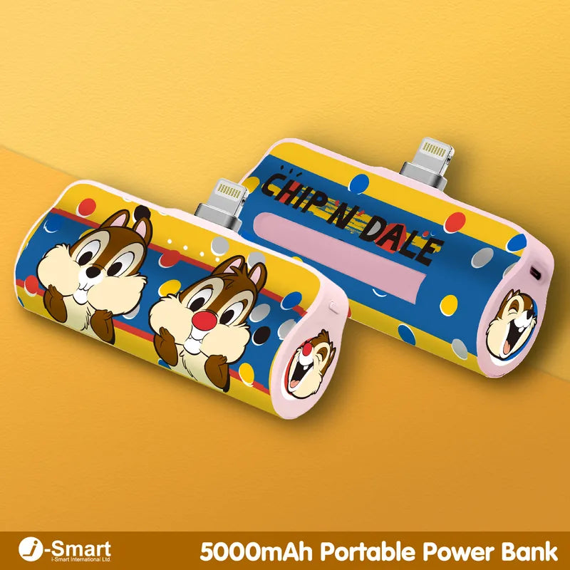【接受預訂】i-Smart 5000mAh 迪士尼 便攜直插流動充電器
