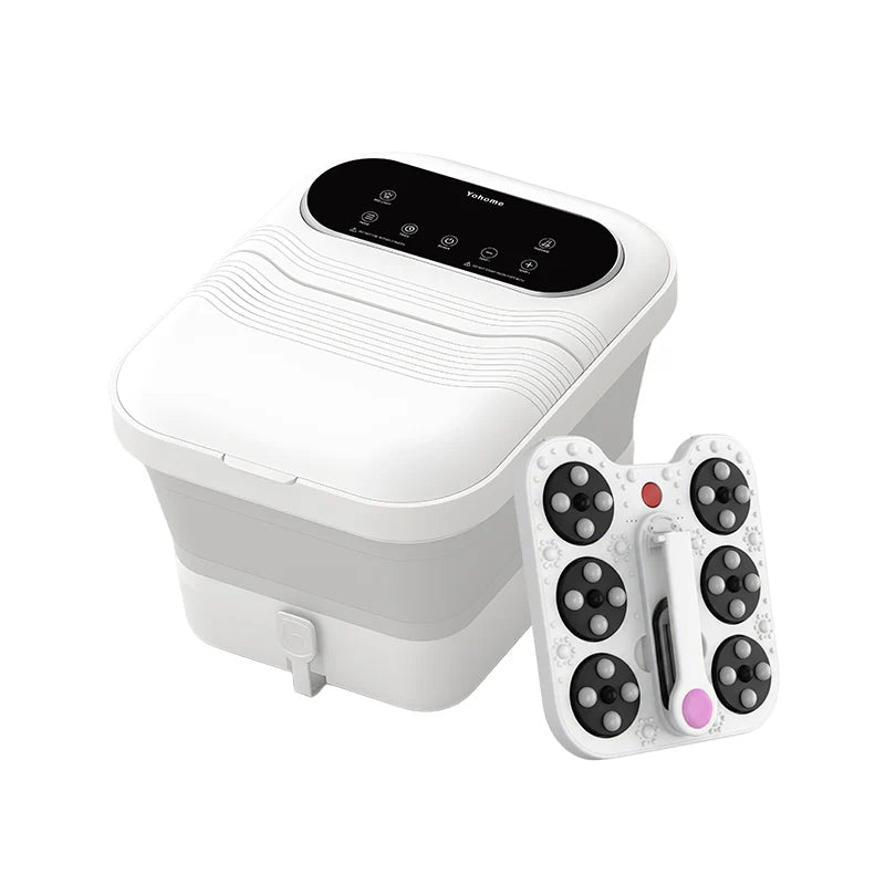 Yohome 3D太極輪智揉全足穴位多防護超大屏易視觸恆溫折疊足浴盆