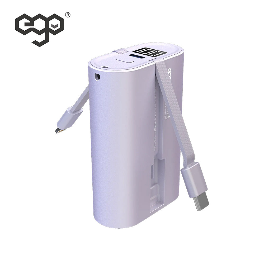 EGO AllySlim 12000mAh 內置快充線 移動電源