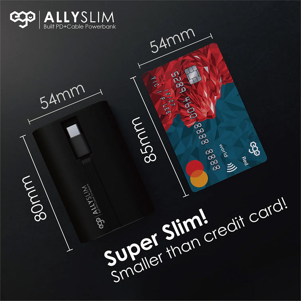 EGO AllySlim 12000mAh 內置快充線 移動電源