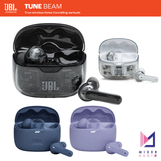 【最新型號】JBL Tune Beam 真無線降噪耳機 Ghost Editon(透明黑/白)