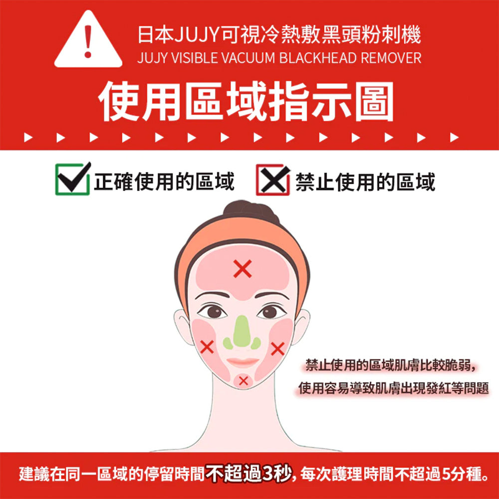 JUJY 紀芝 可視冷熱敷 黑頭粉刺機