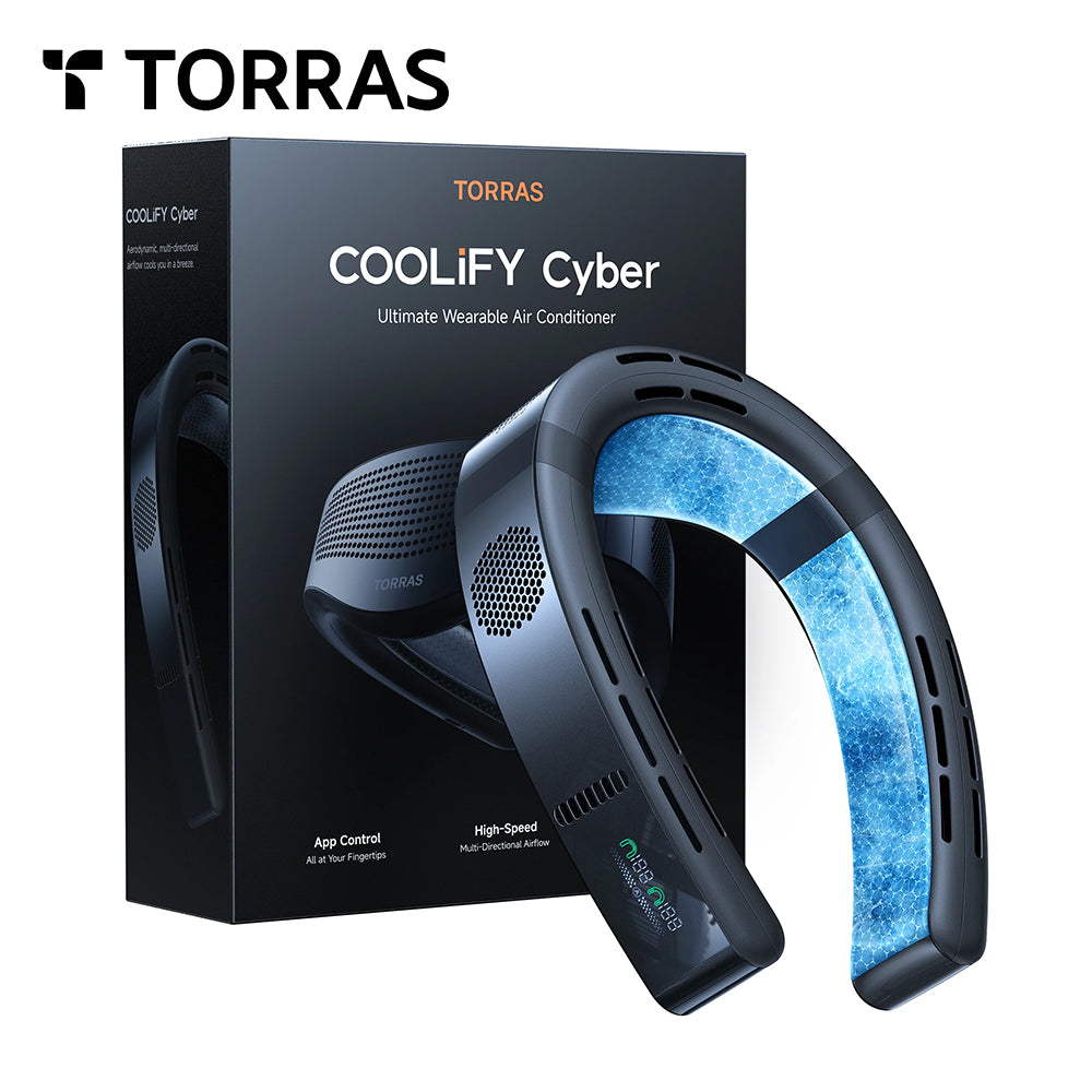 TORRAS COOLiFY Cyber 智能掛頸冷暖風機【隨身 AI 控溫】