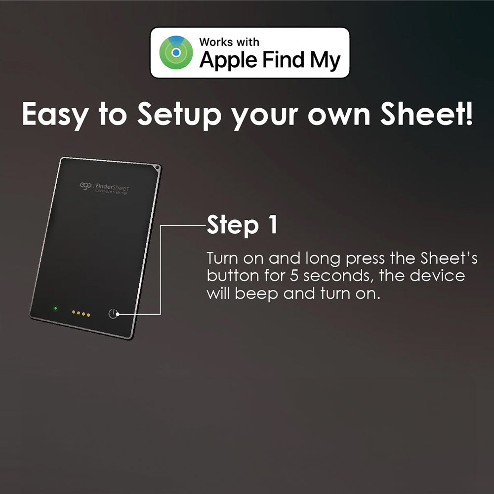 EGO FinderSheet 可再充電 卡片形追蹤器 (MF01)