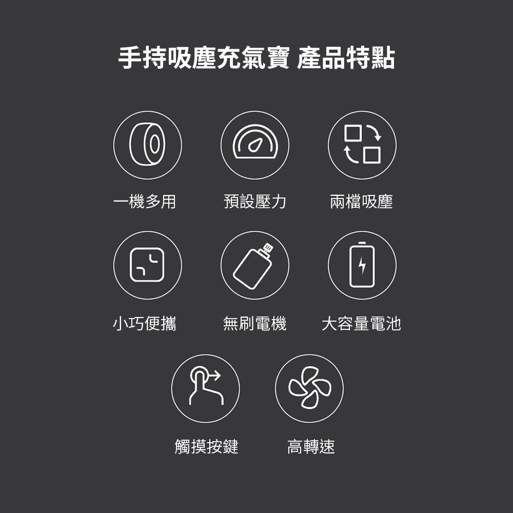 【原裝行貨 一年保養】小米有品 Lydsto 2合1 無線手持電動氣泵吸塵機 HD-SCXCCQ01