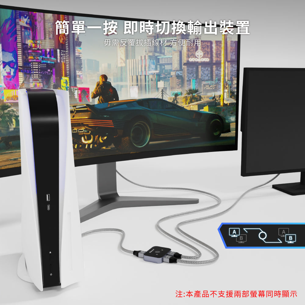 Elementz 8K@60Hz Dual HDMI Switch 雙向 HDMI 切換器