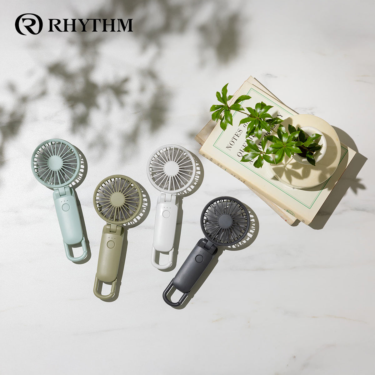 RHYTHM Silky Wind Mobile 3.2 勾掛式雙扇葉摺疊手提風扇