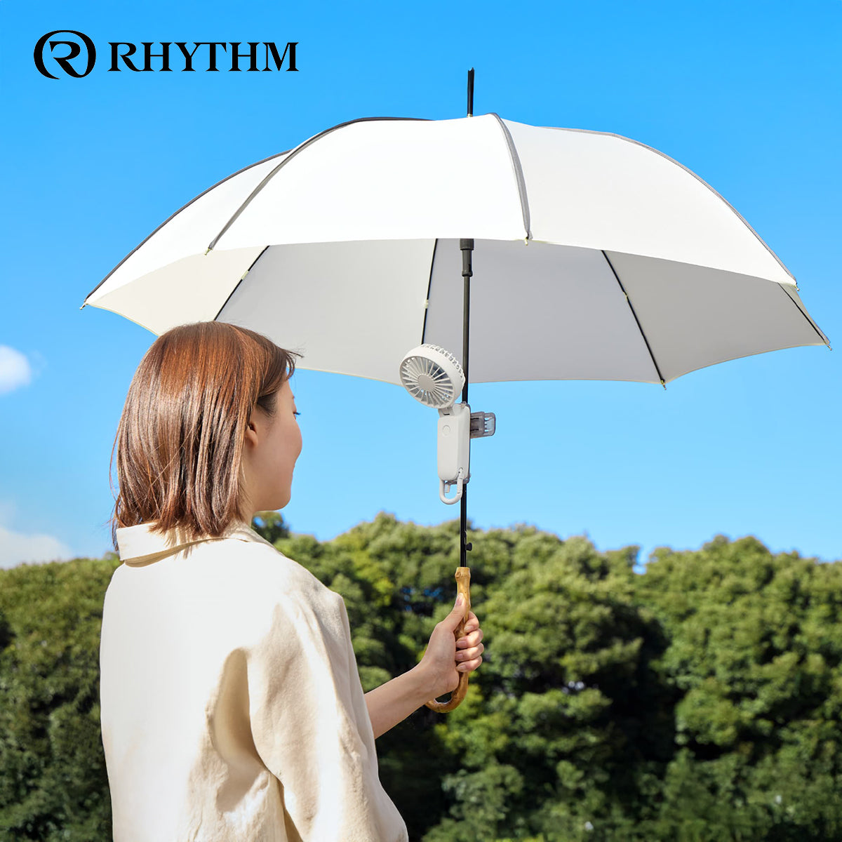 RHYTHM Silky Wind Mobile 3.2 勾掛式雙扇葉摺疊手提風扇