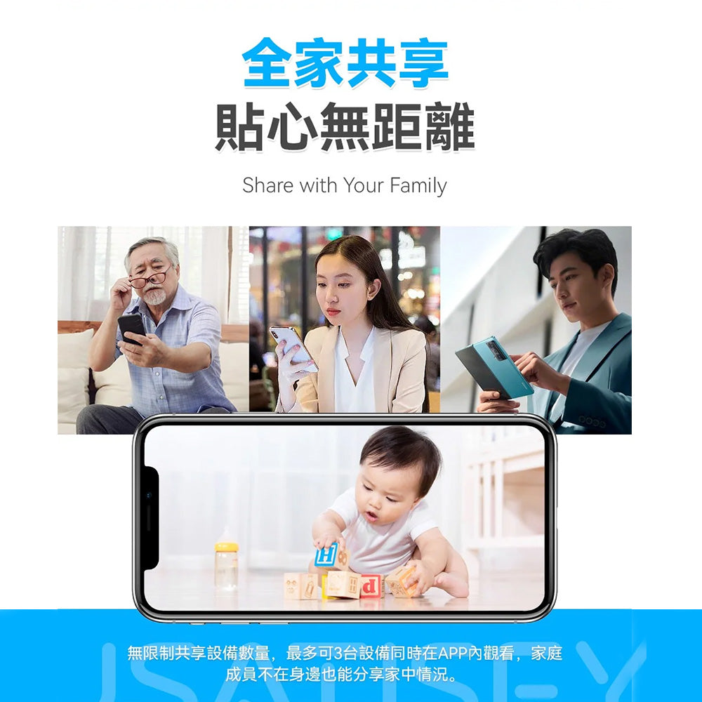 USATISFY 360° 智能旋轉雙向語音雲存高清攝錄機 Pro 2.0(移動充電版)