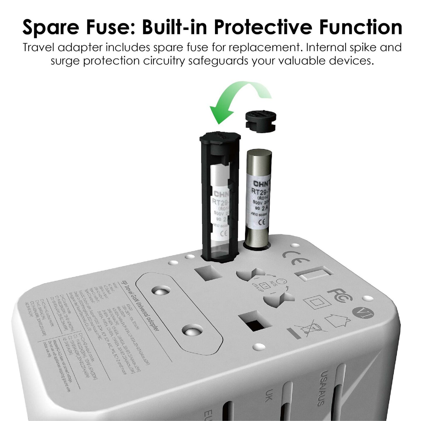 EGO 70W Travel GaN 4USB 旅行轉換插頭