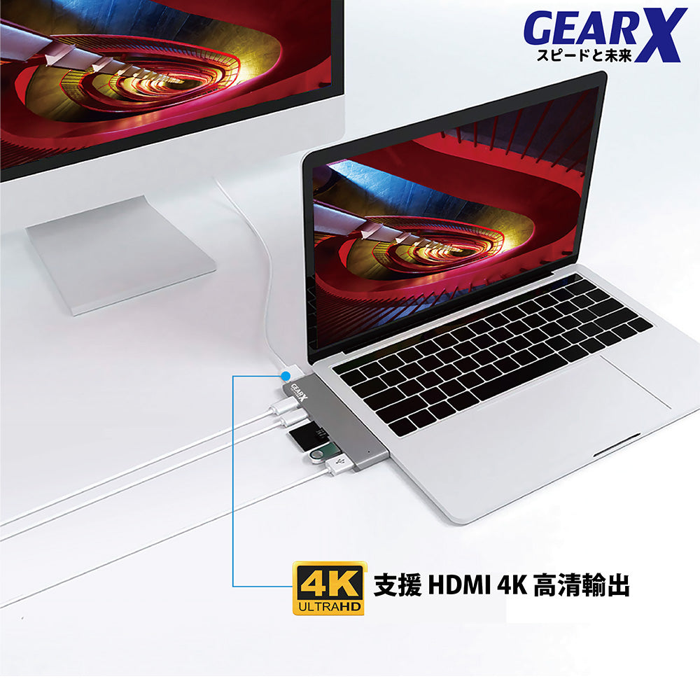 GearX 7001C2 USB-C 7合1轉接器
