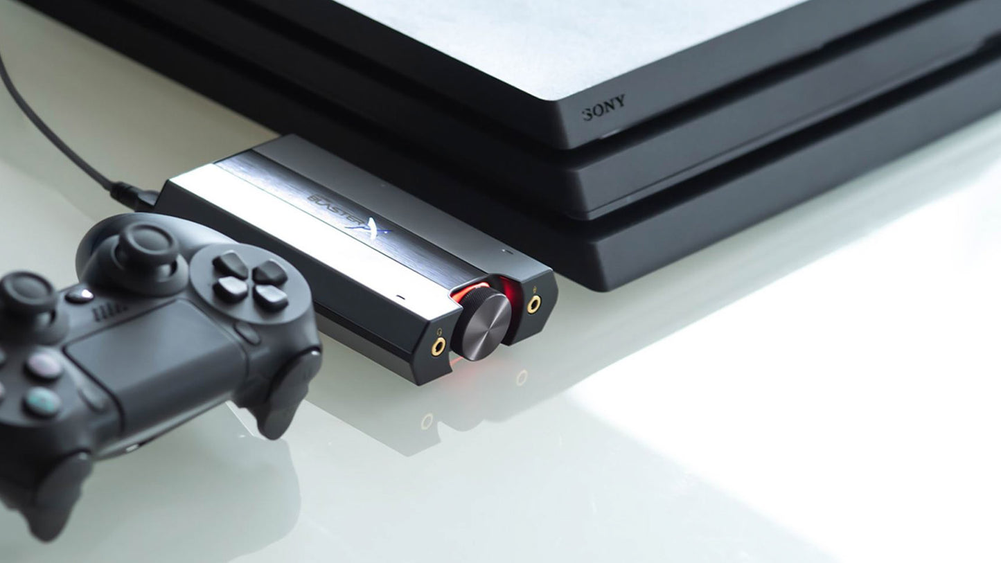 Creative Sound BlasterX G6 7.1 高保真遊戲 DAC 和外置USB聲卡,帶有 Xamp 耳機放大器