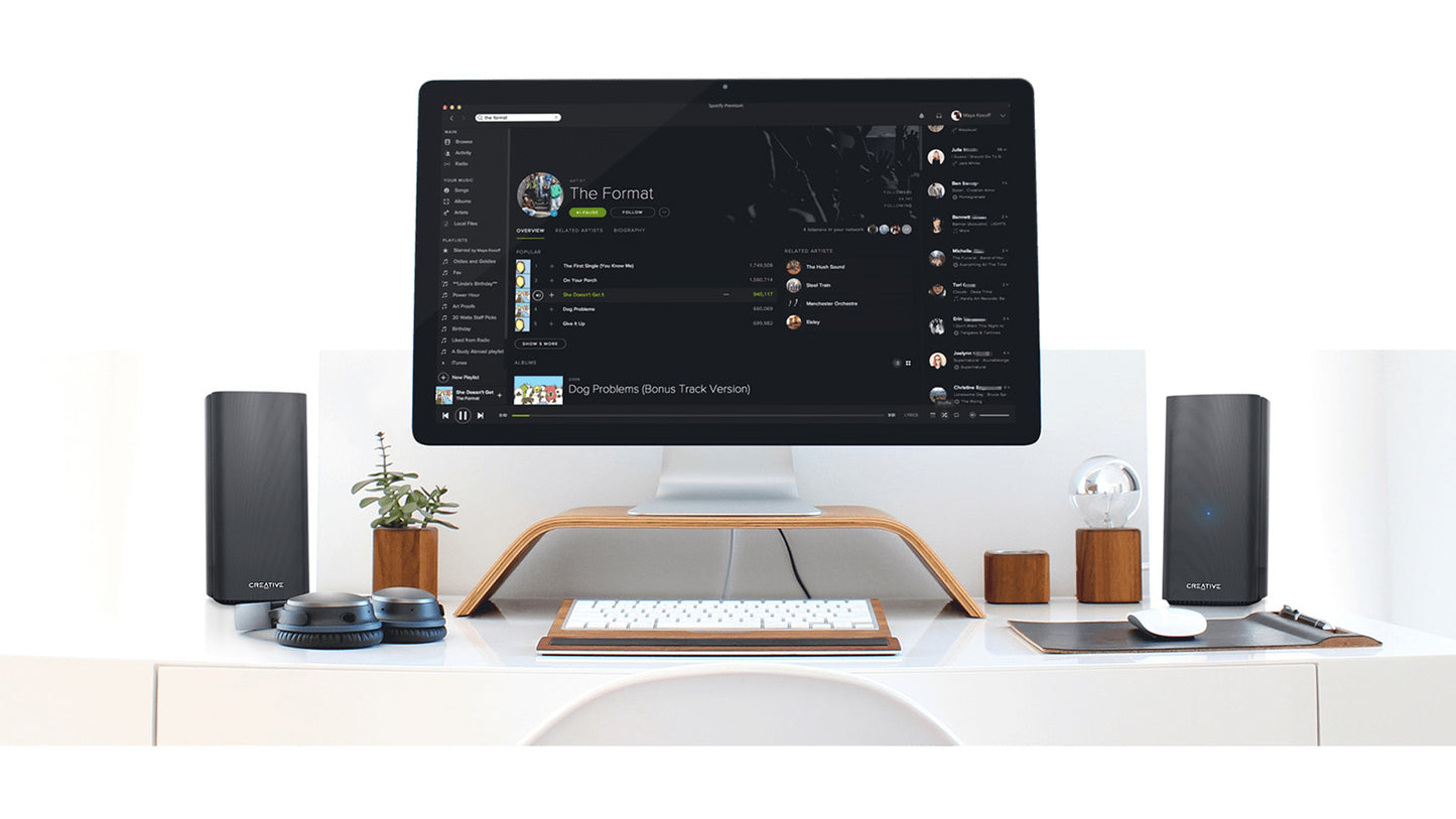 Creative T100 2.0 聲道桌上型喇叭