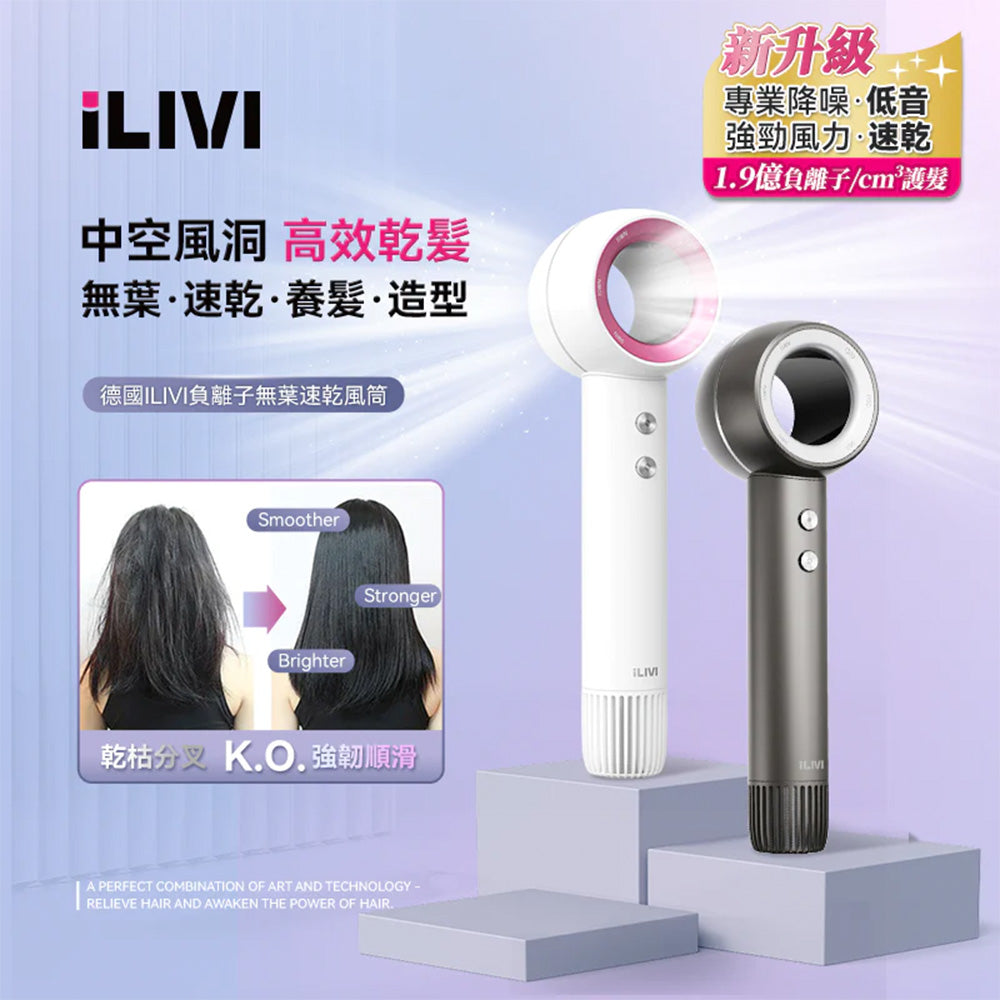 iLIVI 負離子速乾無葉風筒 (V8S)