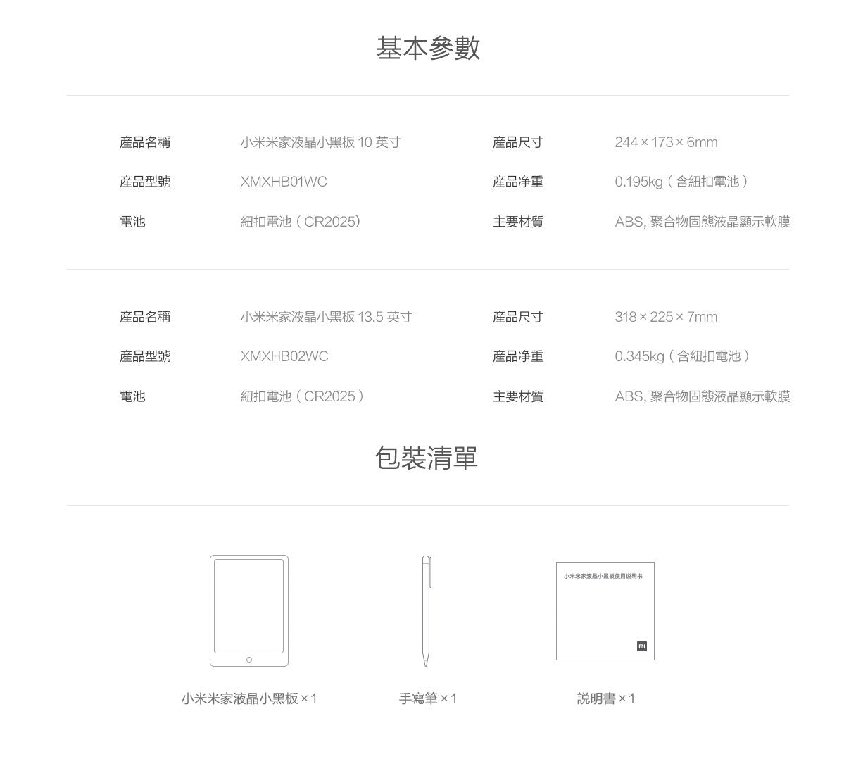 Xiaomi 小米 米家液晶小黑板