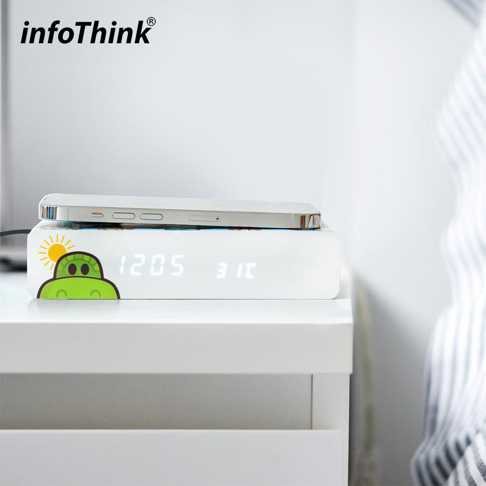 InfoThink 玩具總動員系列 電子時鐘無線充電座