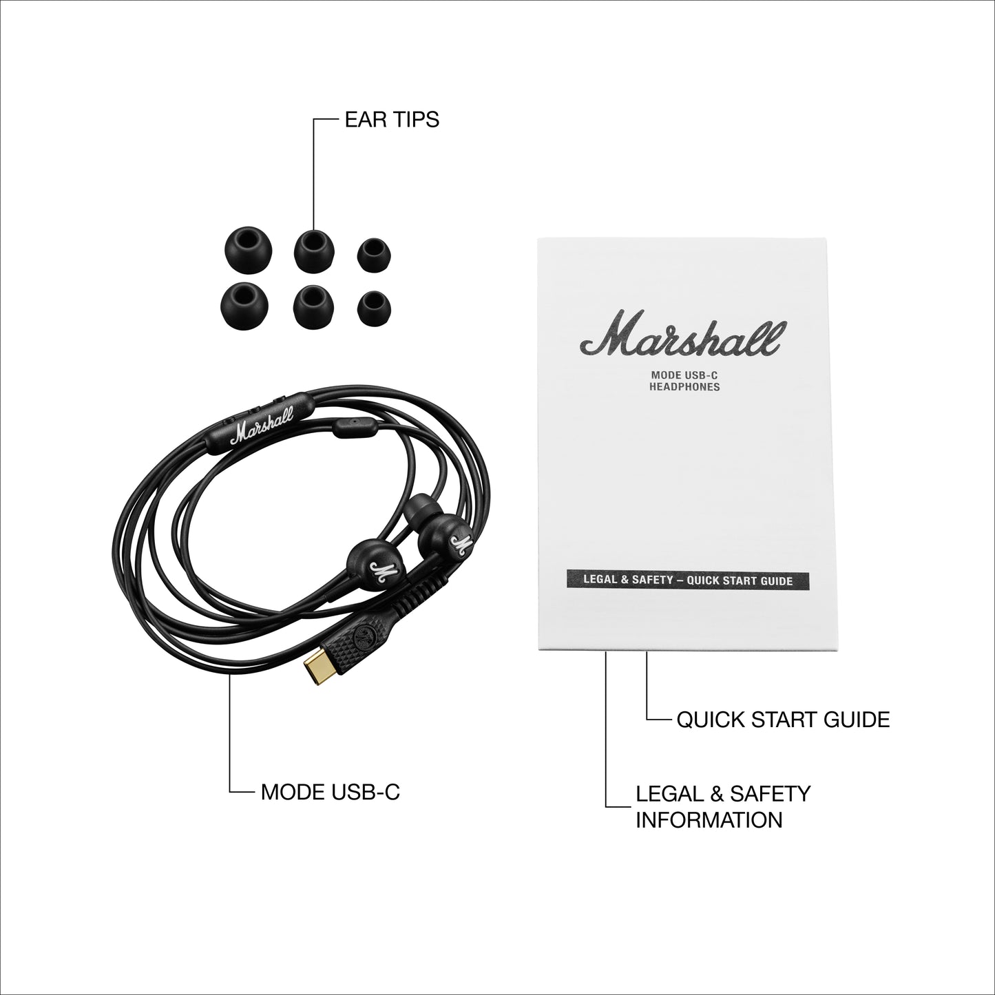 Marshall MODE USB-C 入耳式耳機