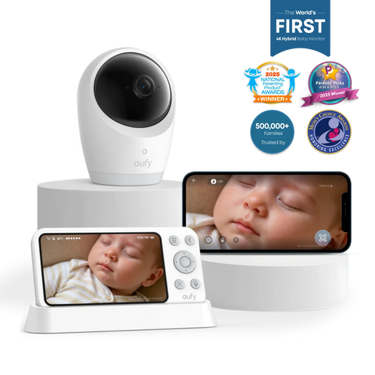 Eufy Baby Monitor E21 4K 可旋轉嬰兒監測器附顯示屏 (E8354)