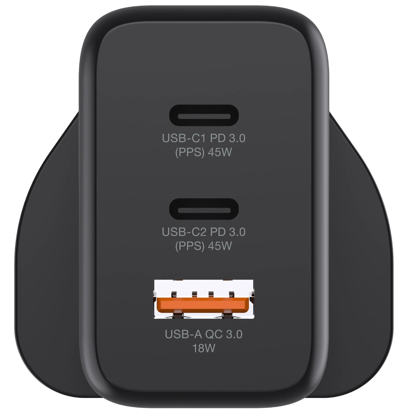 Hedonic 3 Port PD 3.0 45W GAN Pro 迷你充電器