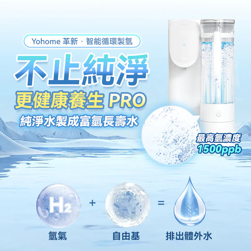 Yohome RO淨水微量元素智能速冷溫控富氫健康直飲水機 3.0 Pro