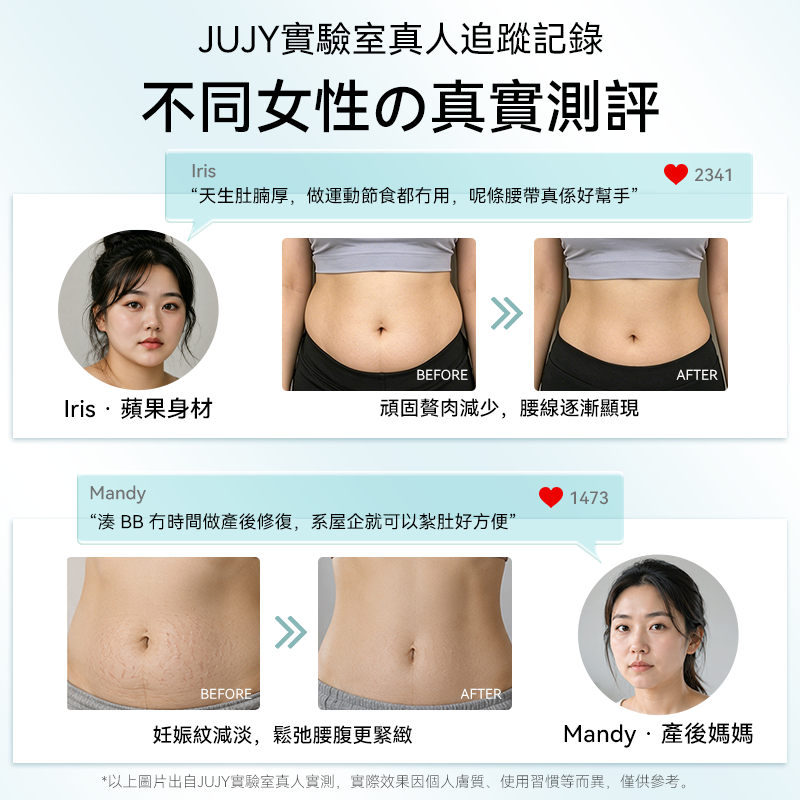 JUJY 無線穿戴式EMS變頻電流長短雙帶多部位燃脂塑形腰帶