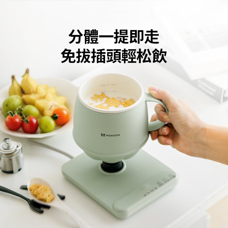 MOKKOM 分體不沾易潔智能定時恆溫多功能萬用電熱水杯 MK-383A