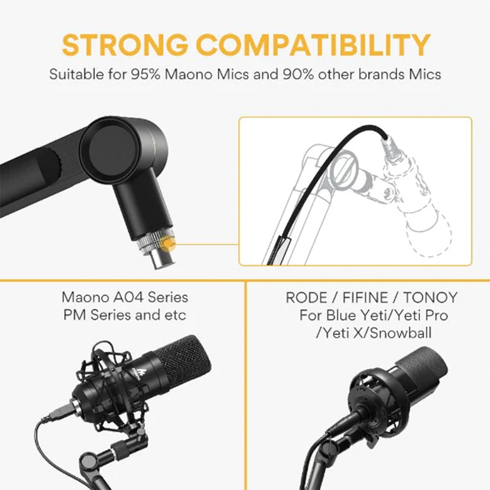 Maono 閃克 AU-BA90 專業麥克風支架