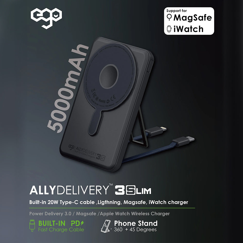 EGO AllyDelivery 3S @Magsafe 5000mAh 6合1 移動電源