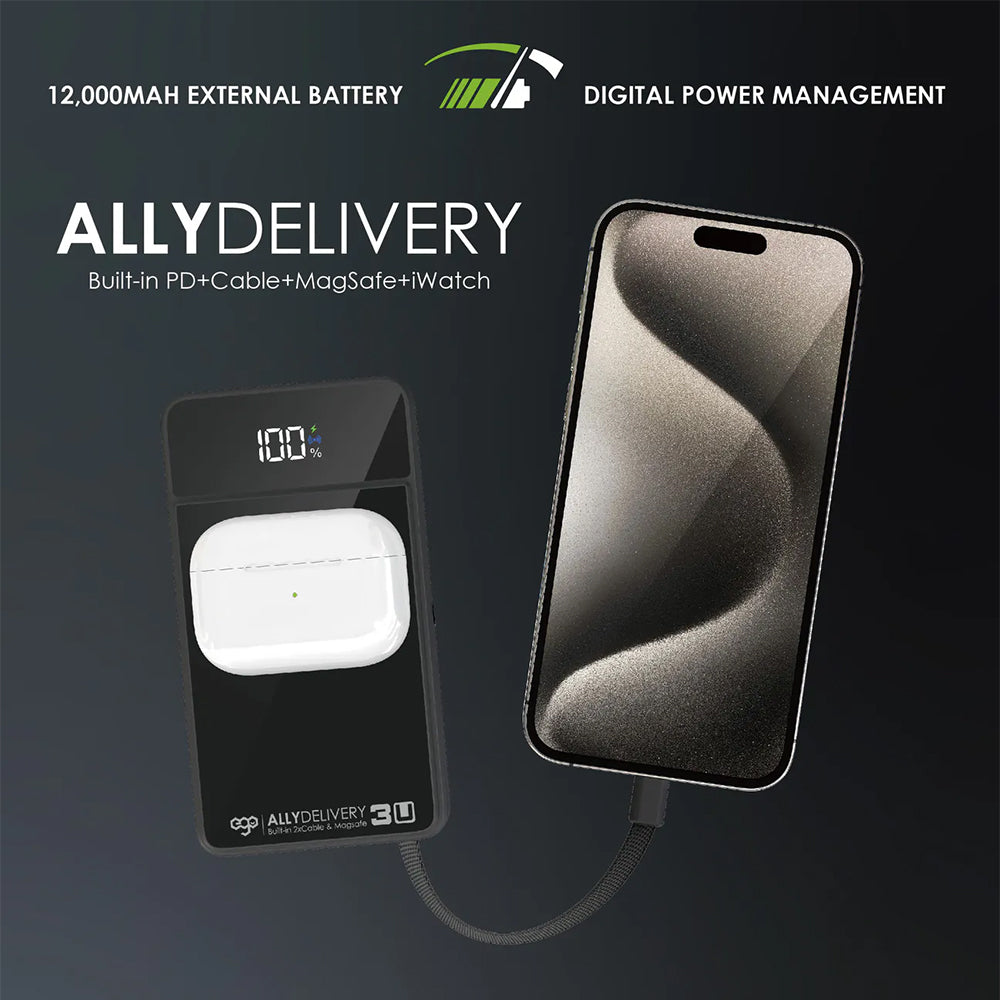 EGO AllyDelivery 3U @Magsafe 12000mAh 6合1 移動電源