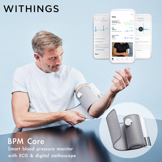 WITHINGS BPM Core 智能血壓計 配備 ECG 及數碼聽診器【兩年保養】