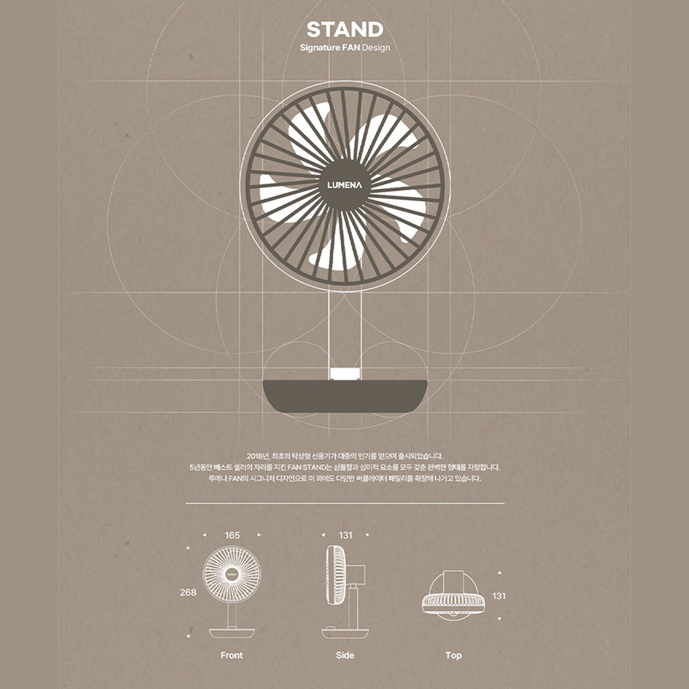 【新品上市】Lumena FAN STAND 3Z 搖頭無線循環扇
