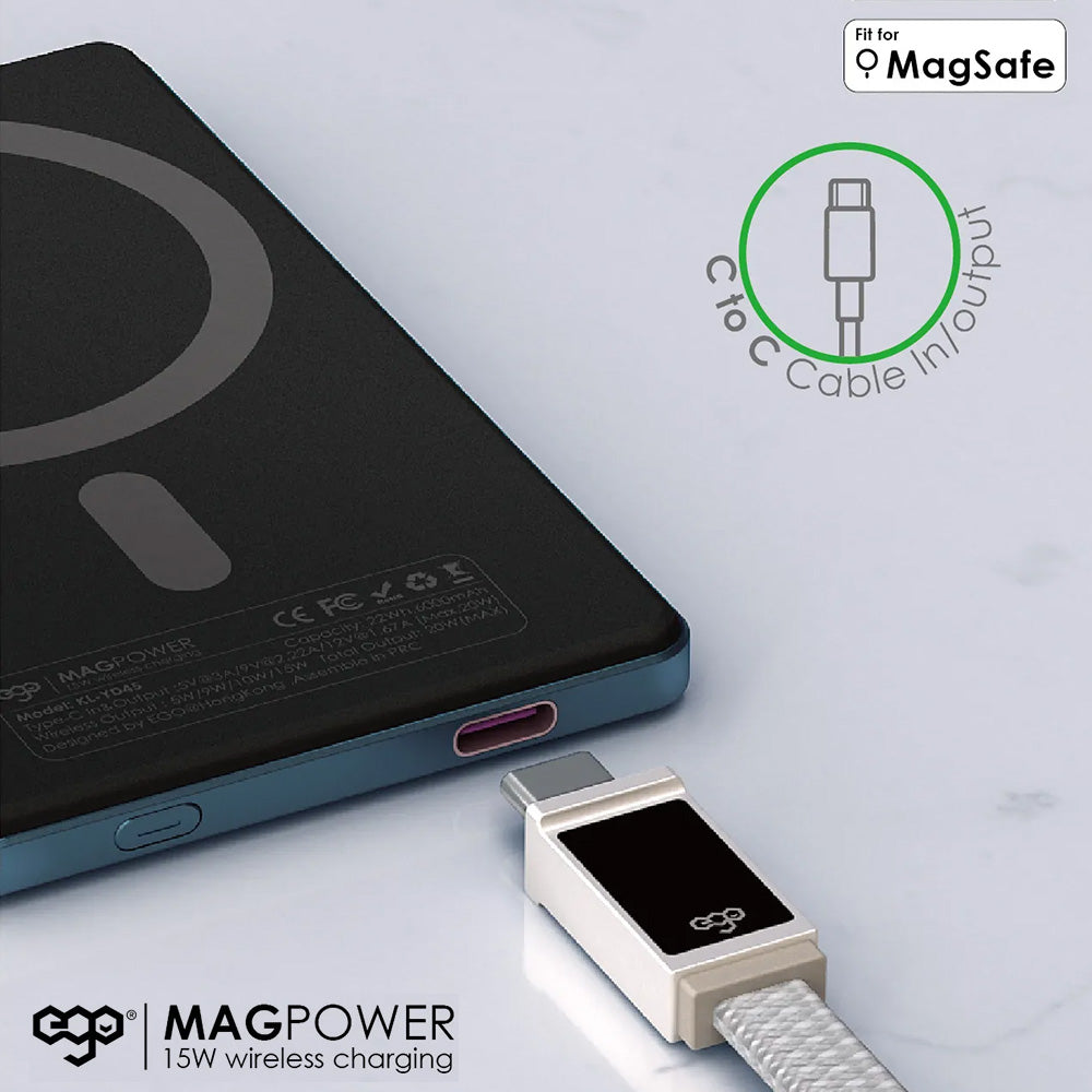 EGO MAGPOWER Gen.4 6000mAh MagSafe 移動電源 KL-YD45