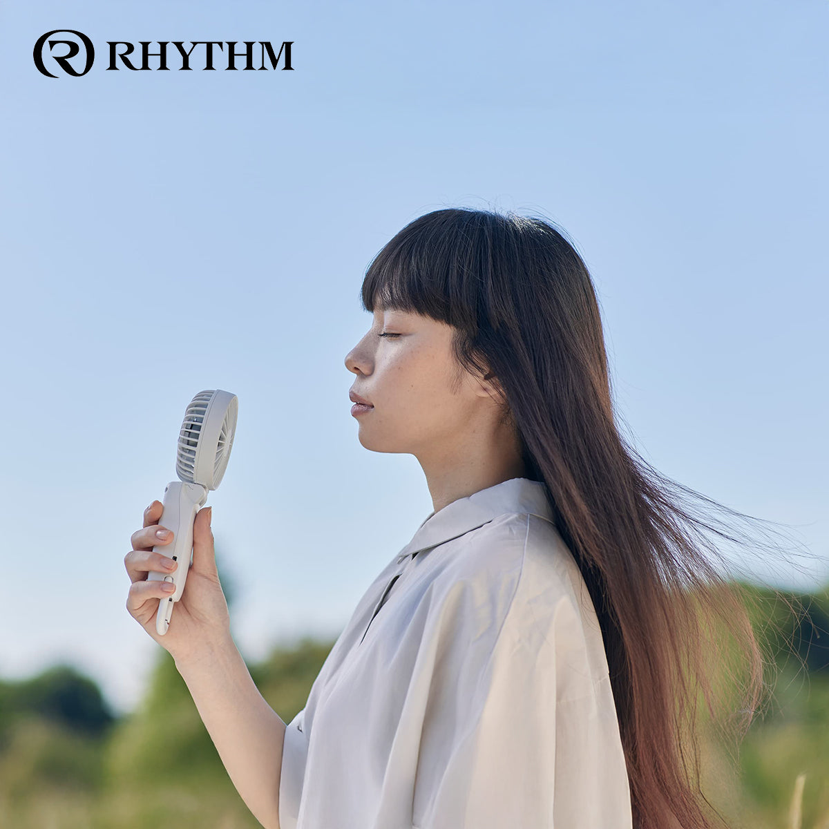 RHYTHM Silky Wind Mobile 3.2 勾掛式雙扇葉摺疊手提風扇