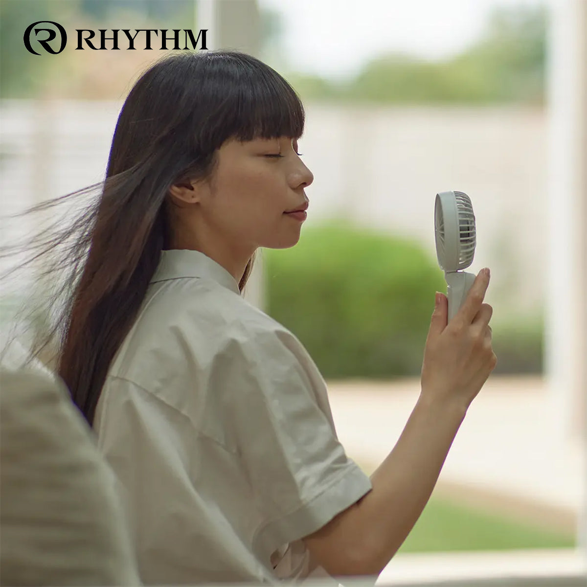 RHYTHM Silky Wind Mobile 3.2 勾掛式雙扇葉摺疊手提風扇
