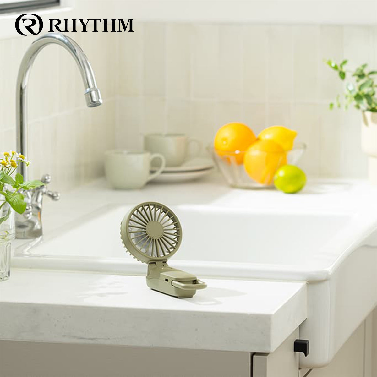 RHYTHM Silky Wind Mobile 3.2 勾掛式雙扇葉摺疊手提風扇