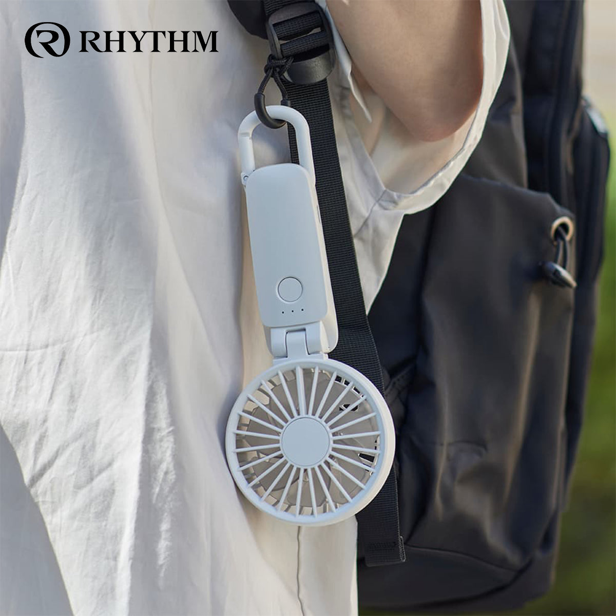 RHYTHM Silky Wind Mobile 3.2 勾掛式雙扇葉摺疊手提風扇