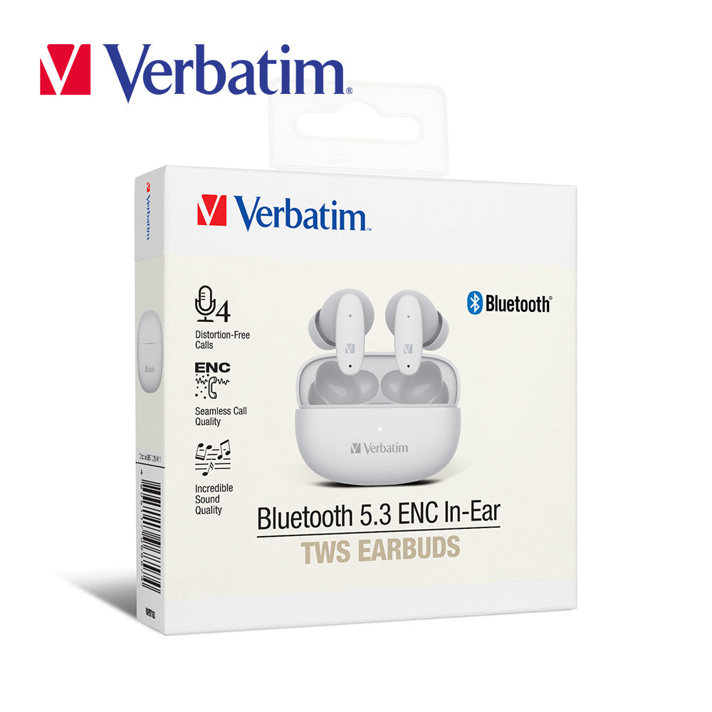 Verbatim 藍牙 5.3 ENC 入耳式真無線藍牙耳機(#66856)