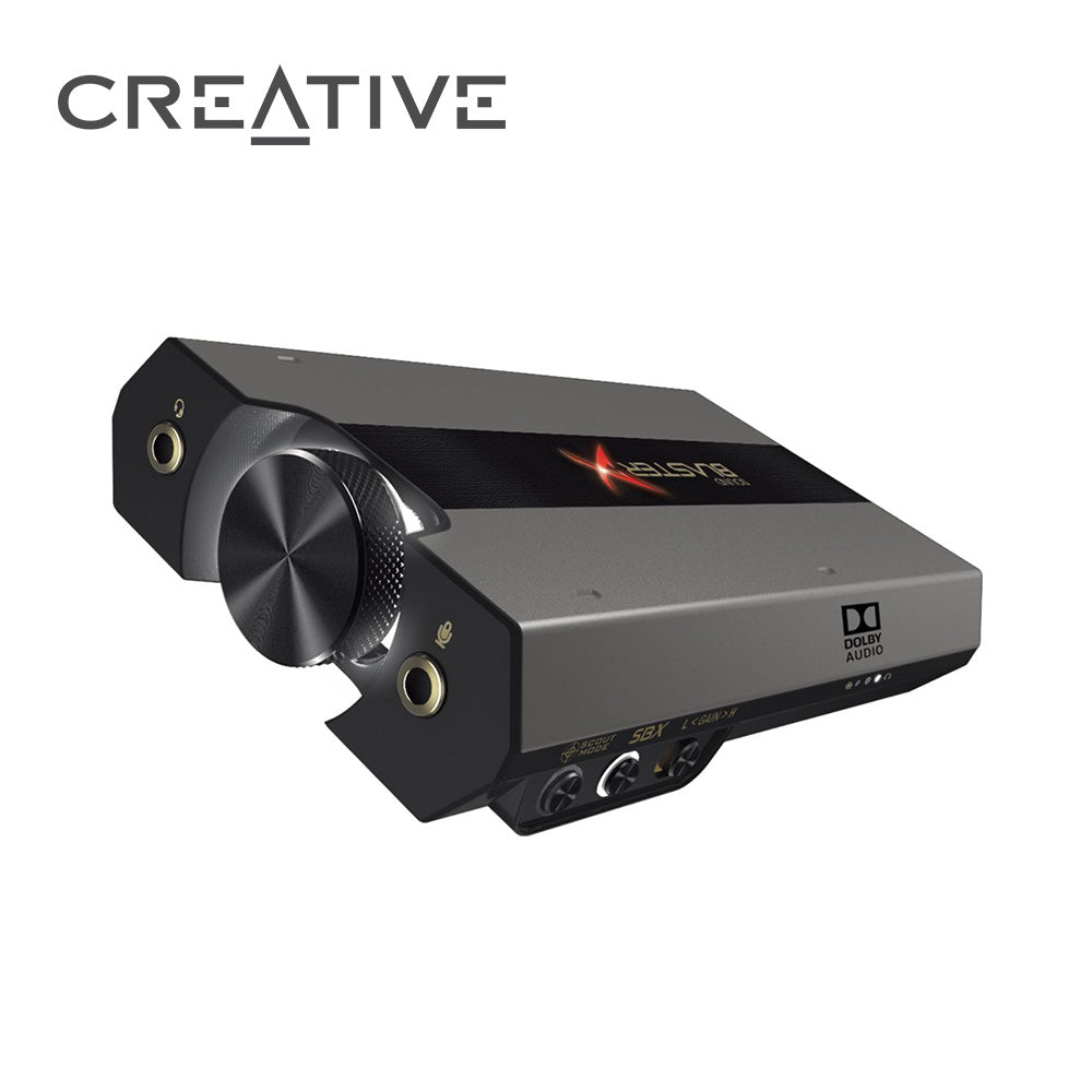 Creative Sound BlasterX G6 7.1 高保真遊戲 DAC 和外置USB聲卡，帶有 Xamp 耳機放大器