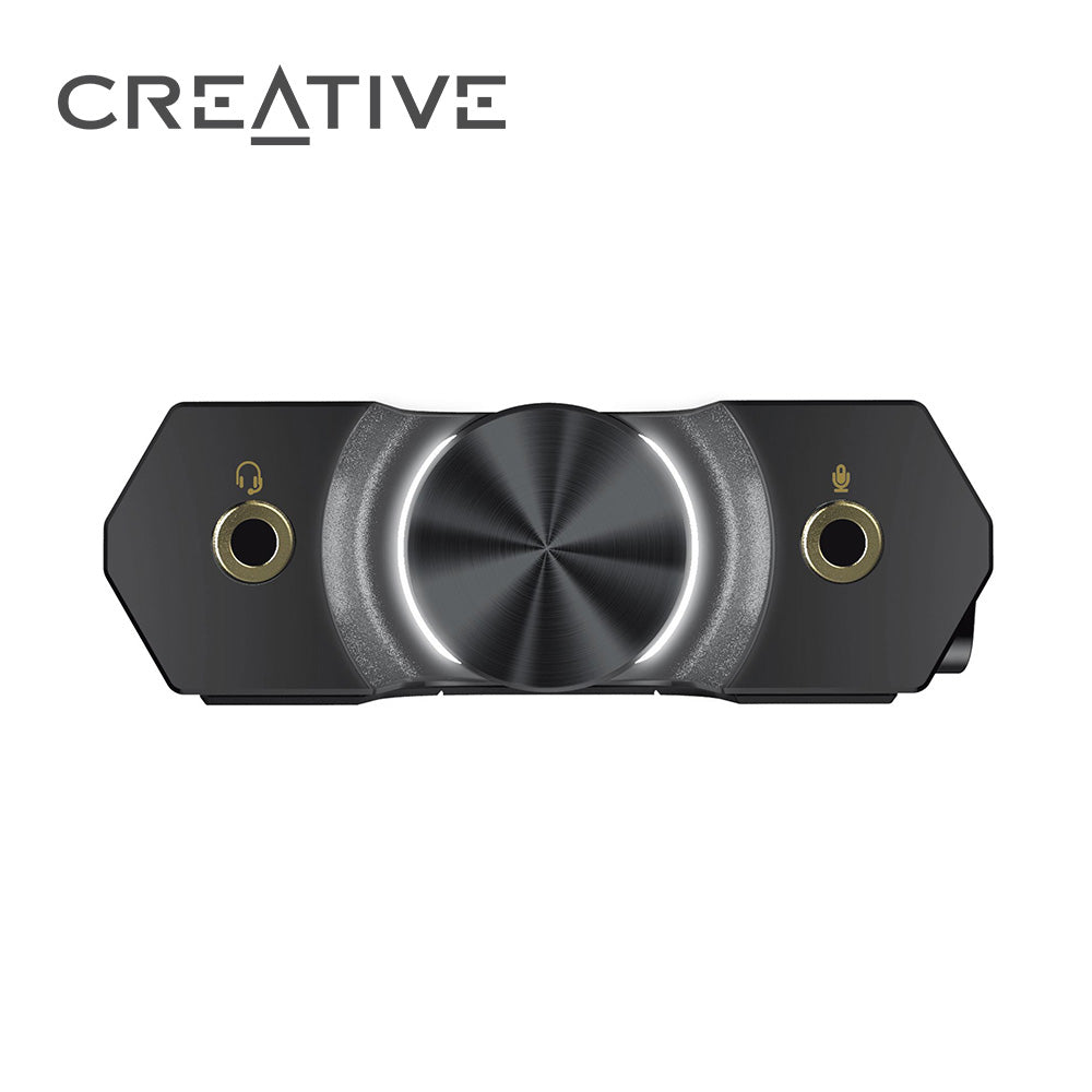 Creative Sound BlasterX G6 7.1 高保真遊戲 DAC 和外置USB聲卡，帶有 Xamp 耳機放大器