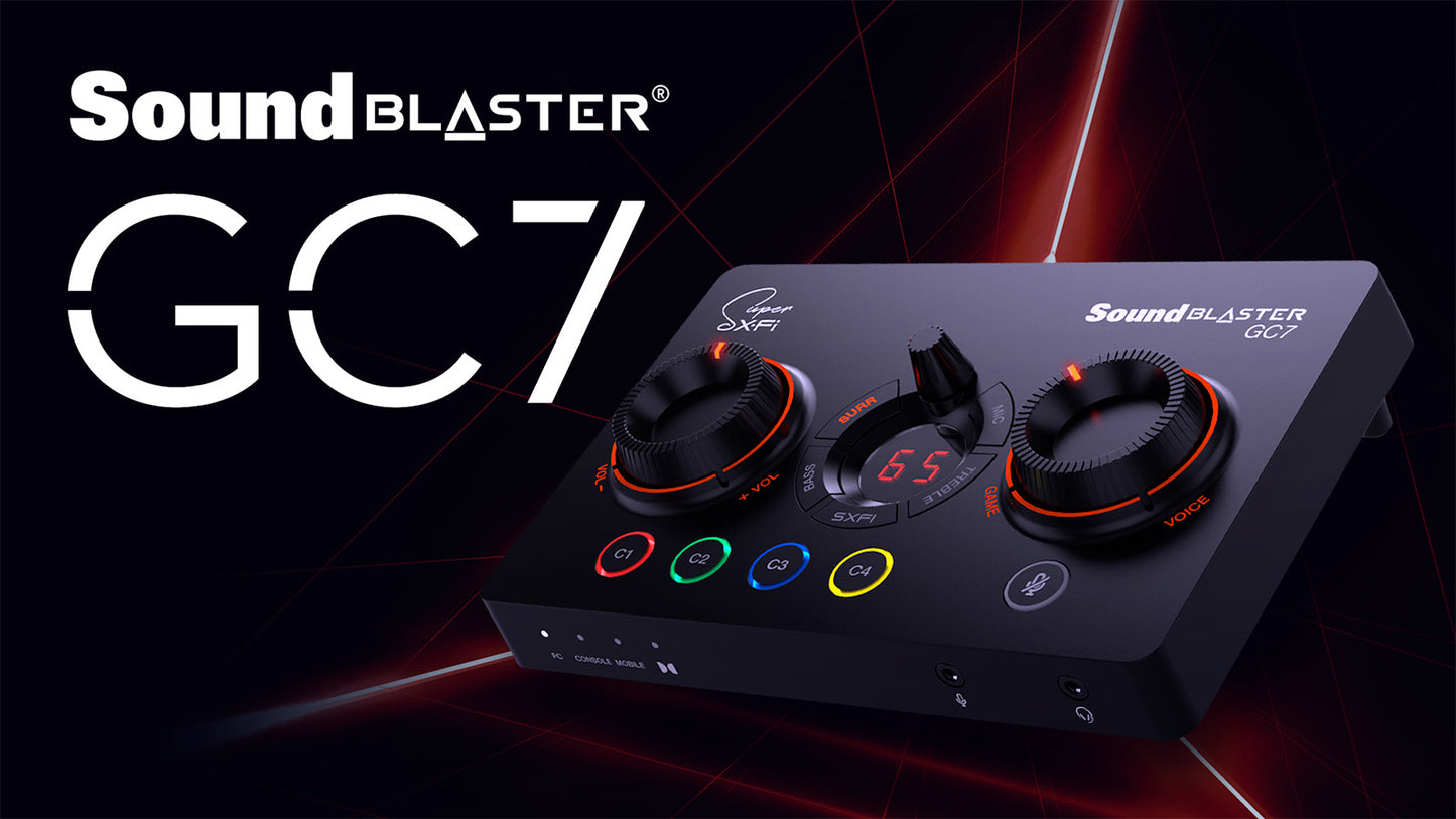 Creative Sound Blaster GC7 Super X-Fi 遊戲 USB 解碼放大器